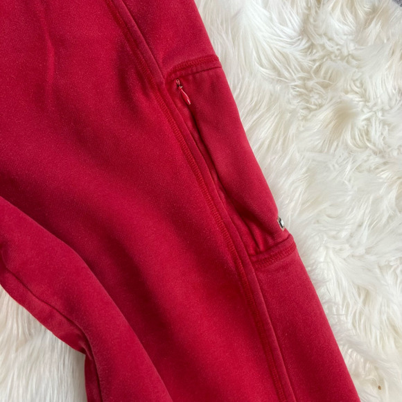 Speedo Womens Cropped Sweatpants Red Mid Rise Pockets Drawstring L - Picture 4 of 9